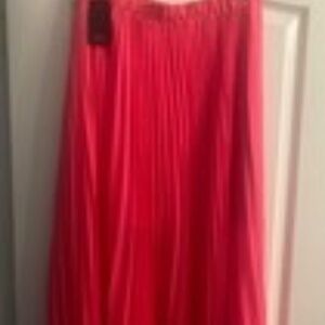 ARMANI EXCHANGE BRIGHT PINK MIDI SKIRT - PARTIALLY LINED.  LARGE